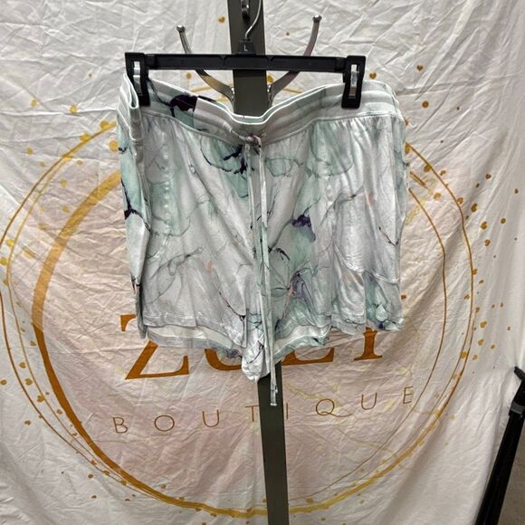 Alfani Super-Soft Essential Pajama Shorts, Created for Macy's - Marble Dusty Jd - Picture 2 of 3